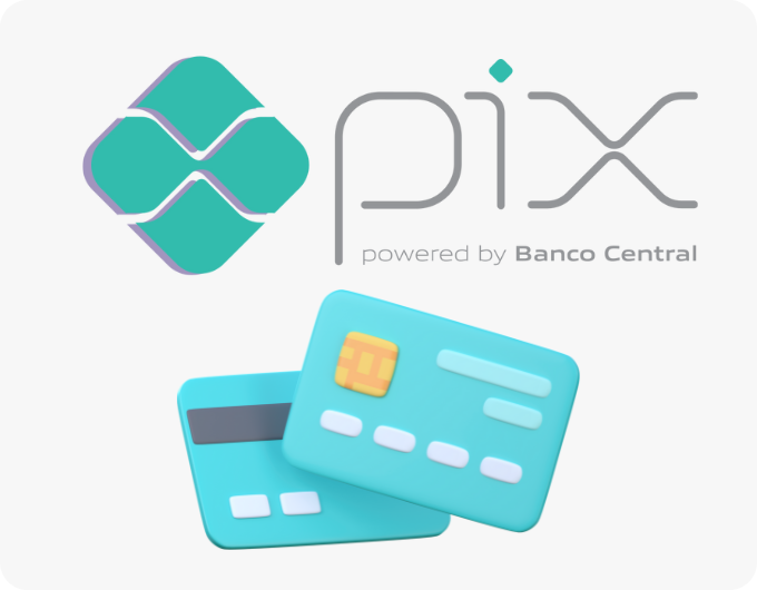 pix + parcelamento em 12x